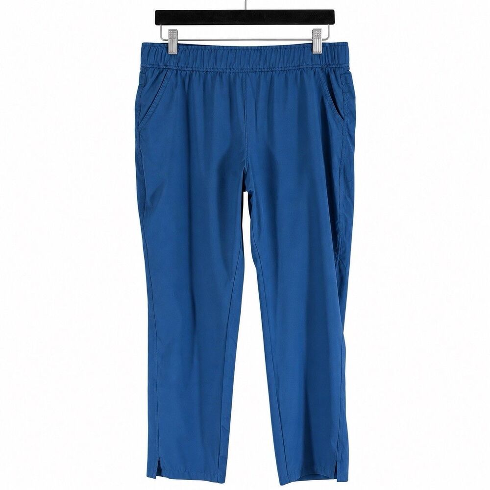 Eddie Bauer Women’s Blue Pull-On Stretch Pants Size L Straight Leg